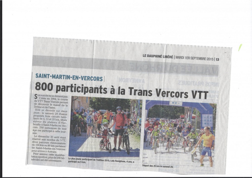 Article DL Drome Transvercors VTT 2015